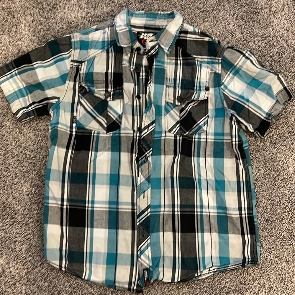 5/$25 Boys No Fear plaid button up
